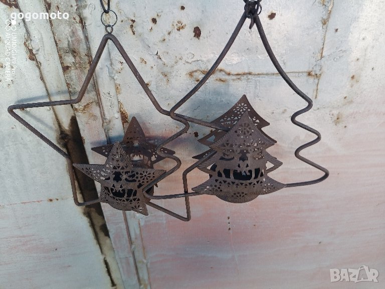 стар, стари, арт, старинен, винтидж висящ "абажур" за свещ, свещник 🕯️, снимка 1