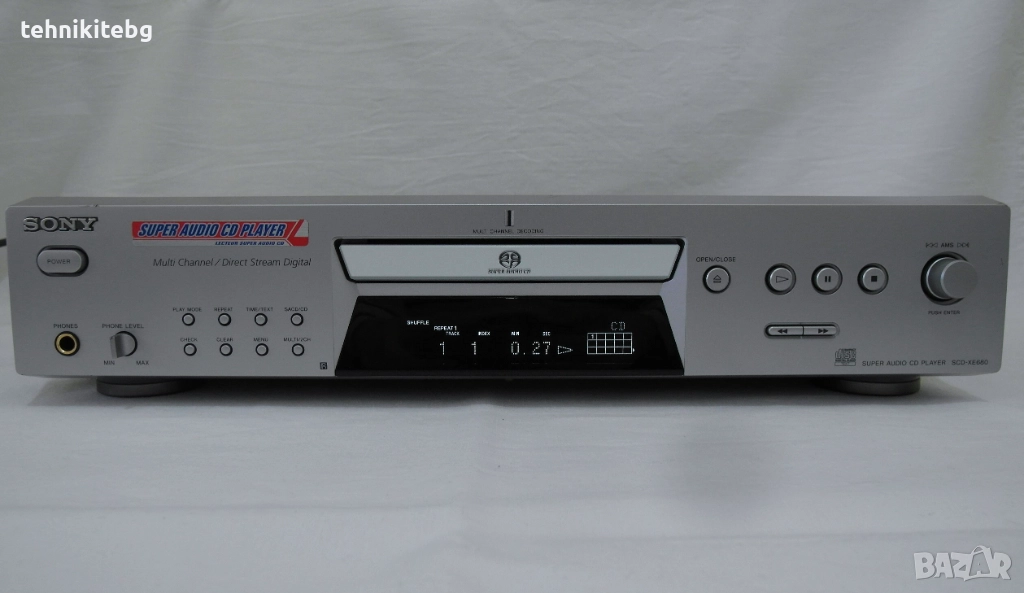 ⭐⭐⭐ SONY SCD-XE680 ⭐⭐⭐ Жесток CD/SACD плеър, 103dB, THD: 0.002%, цена нов £400, снимка 1