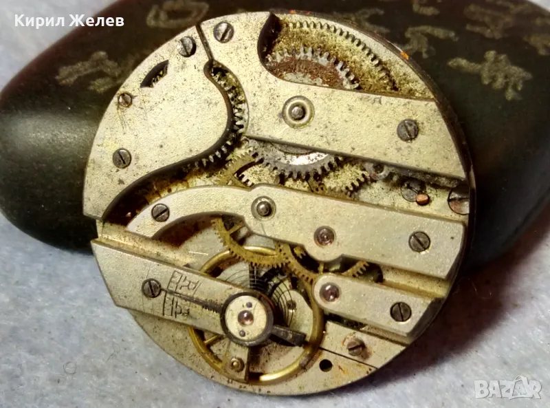 МЕХАНИЗЪМ от РЯДЪК СТАР ШВЕЙЦАРСКИ ДЖОБЕН ЧАСОВНИК с ПОРЦЕЛАНОВ РИМСКИ ЦИФЕРБЛАТ 49641, снимка 1