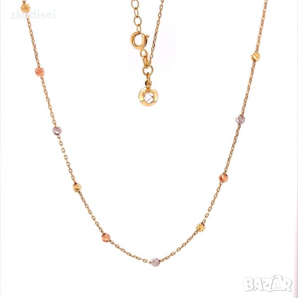 Златно колие 3,04гр. 52см. 14кр. проба:585 модел:16871-5, снимка 1