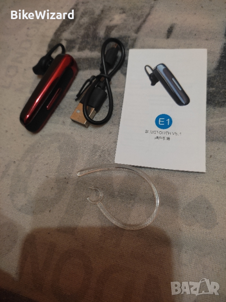 Безжични Bluetooth слушалки, E1 Bluetooth слушалки Handsfree  НОВО, снимка 1
