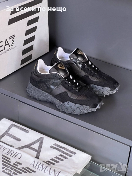 Emporio Armani Дамски Черни Маратонки👟Дамски Спортни Обувки В Черен Цвят Емпорио Армани Код E899, снимка 1