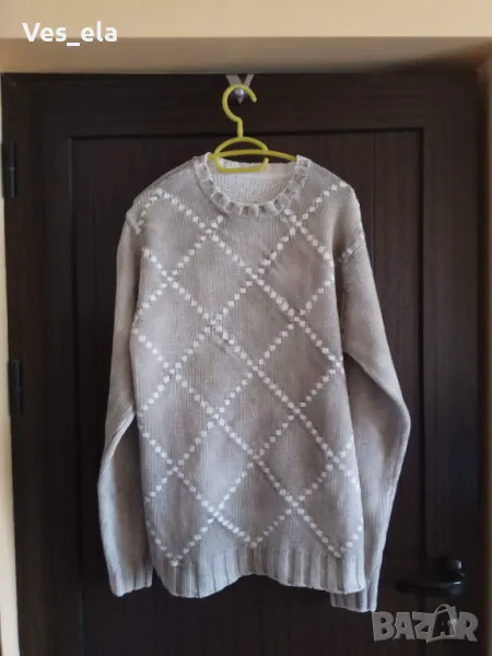 мъжка блуза плетиво на ромбоиди, снимка 1