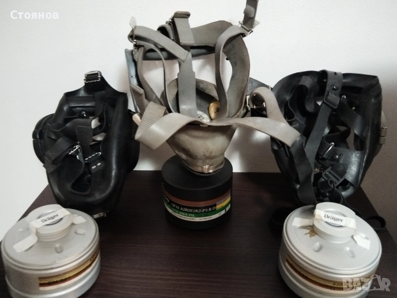 Лицево челни маски за задимена среда. Dräger,MSA Auer Berlin, KEMIRA Finland, снимка 1