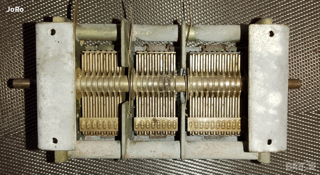 Променлив три секционен въздушен кондензатор RFT, снимка 1