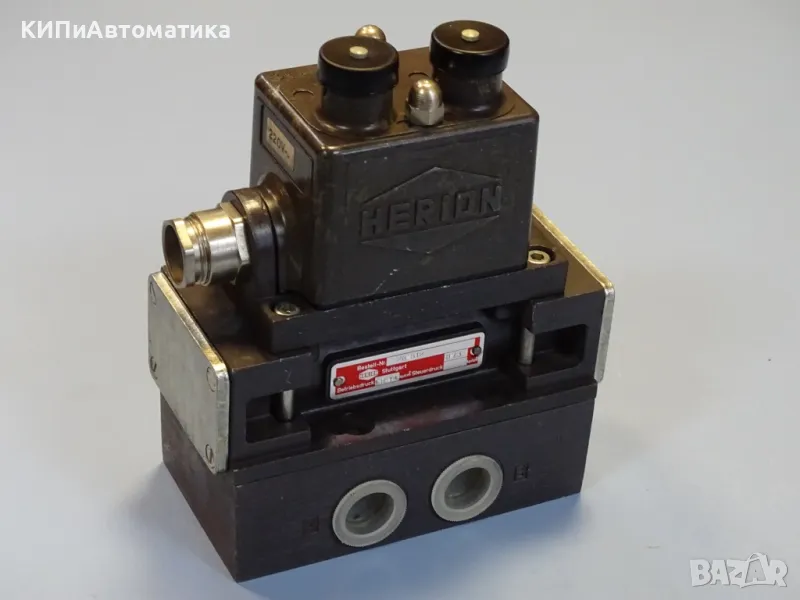 пневматичен разпределител HERION 26512B73 Solenoid Valve 220V/50Hz G1/2, снимка 1
