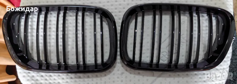 Двойни M Решетки (Бъбреци) BMW X5 E53 1999 до 2003 БМВ Х5 Е53 Черен Гланц, снимка 1