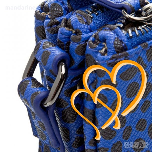 LIU JO 🍊 Чанта с животински мотиви в синьо нова с етикети, снимка 1