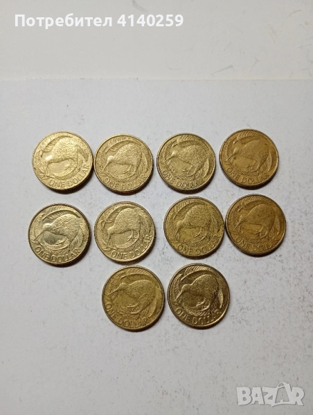 НОВА ЗЕЛАНДИЯ МОНЕТИ 1 ДОЛАР 2008 2015 г , снимка 1