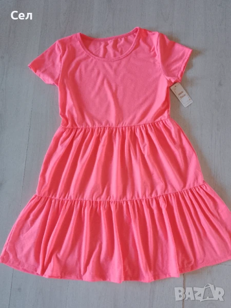 Нова неонова рокля С-М, снимка 1