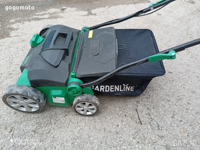 Косачка за трева, електрическа косачка с кош и аератор, 2 в 1, снимка 1