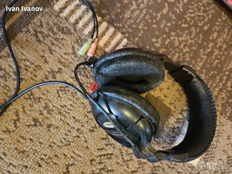 Стерео слушалки с микрофон , снимка 1