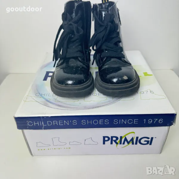 Primigi, Боти с лачен ефект, Черен/Неоново розово, снимка 1