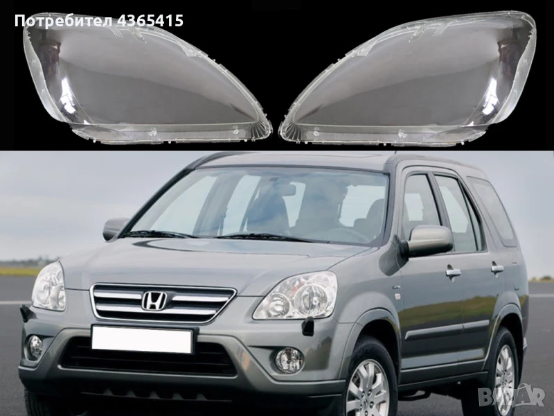 Стъкла за фарове на Honda CR-V MK2 Facelift (2004-2006), снимка 1