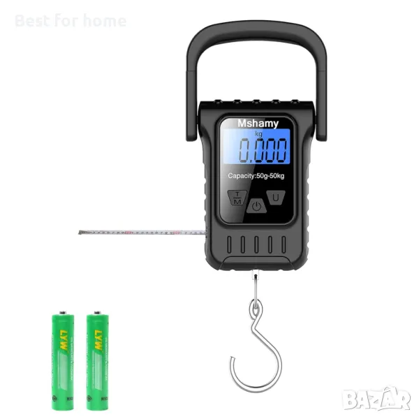 Висяща везна за багаж , риболов и др. с LCD дисплей  Mshamy, снимка 1