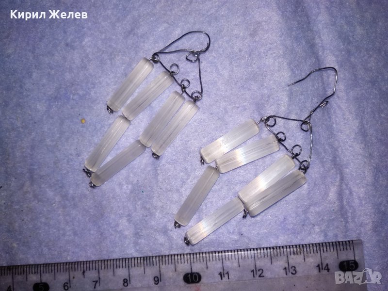 ПРЕКРАСНИ ВИНТИДЖ ОБЕЦИ ОПУШЕН КРИСТАЛ и НЕРЪЖДАЕМА СТОМАНА 37045, снимка 1