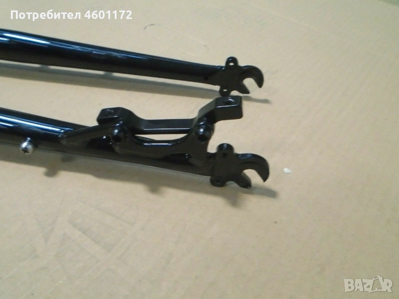 Вилка - Disc Tange Cromo Steel fork black 1-1.1/8” → Обява 51913389, снимка 1