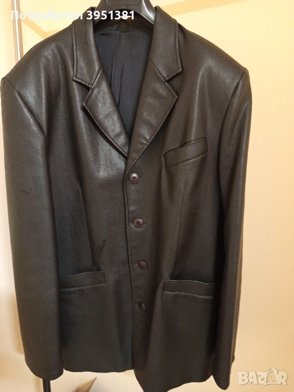 Мъжко кожено сако., снимка 1