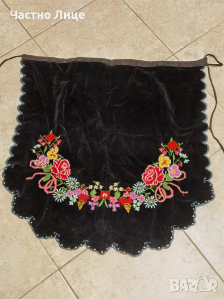 Старинна Прекрасна Царска Престилка Богата Бродерия, снимка 1