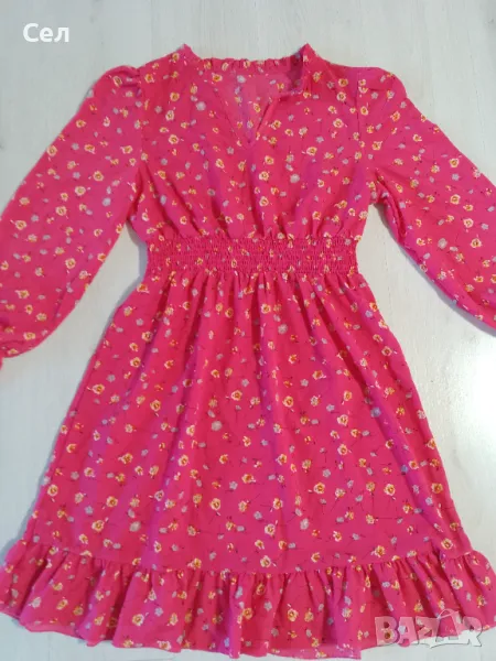 Цикламена рокля М-Л, снимка 1