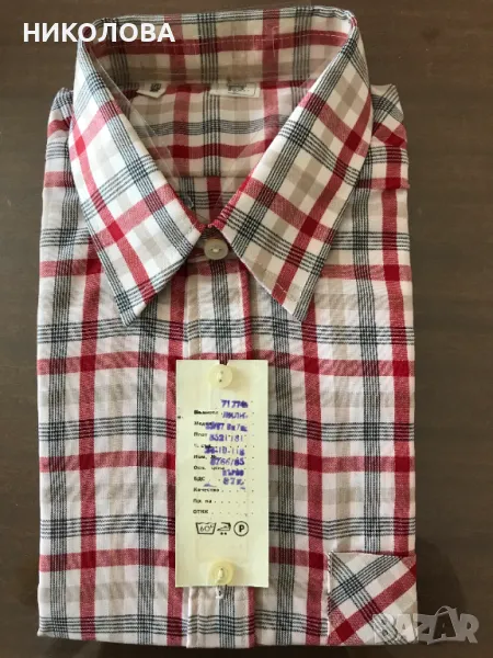 Нови мъжки ризи с къс ръкав, снимка 1