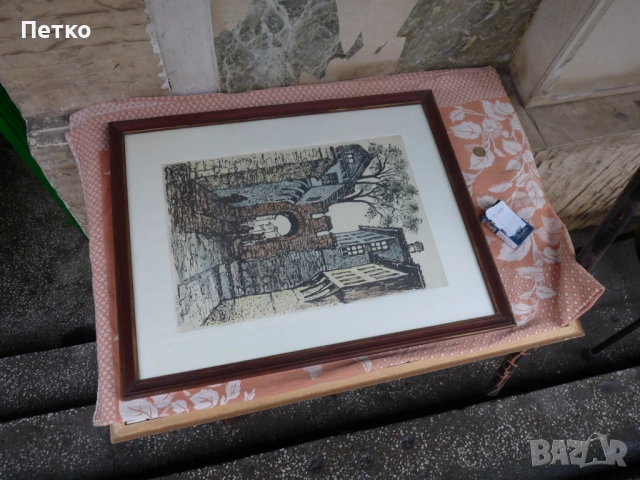 Стара картина  Сузи Аронова  69 / 55 см  , снимка 15 - Антикварни и старинни предмети - 53397399