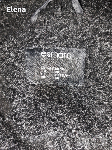 Дамско палто черно 56 размер., снимка 4 - Якета - 44630570