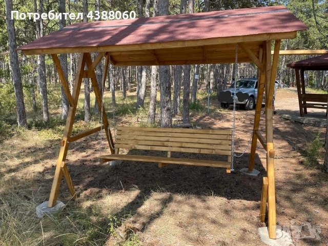 люлка на верандата, Градинска люлка, снимка 3 - Градински мебели, декорация  - 53396507