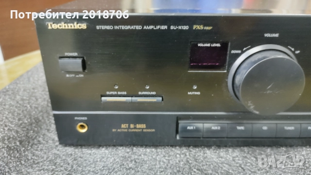 Усилвател Technics SU-X120, снимка 7 - Ресийвъри, усилватели, смесителни пултове - 52922324