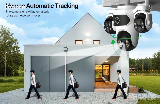 HD WiFi PTZ Camera auto tracking, снимка 3 - Камери - 31271891