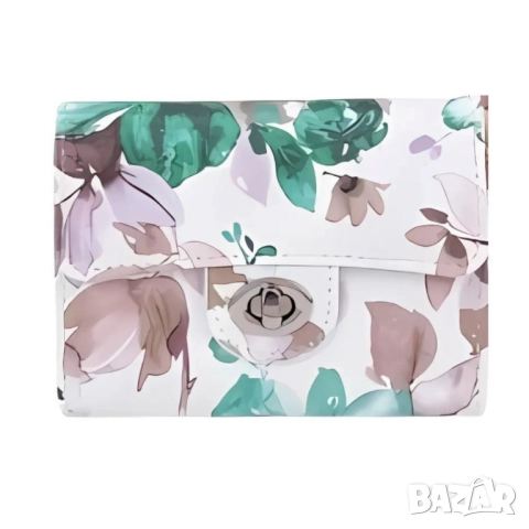 Дамско портмоне с флорален принт, снимка 9 - Портфейли, портмонета - 52106145