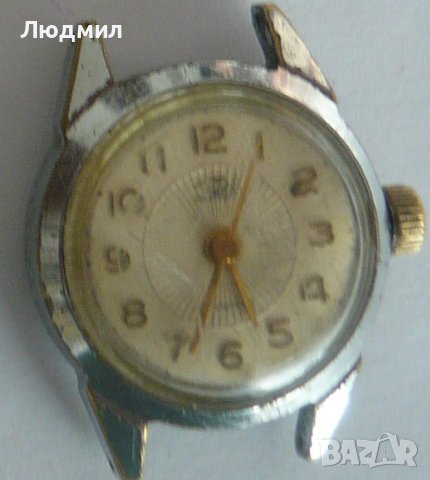 стар механичен часовник Заря, снимка 1 - Дамски - 39374205