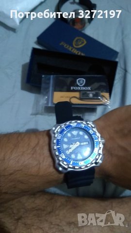 2023 FOXBOX спортен кварцов часовник,водоустойчив,подвижен безел, дата,ден от седмицата, снимка 7 - Мъжки - 41697743