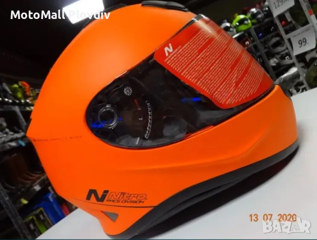 Каска nitro n3100 satin black gun нова мото каска шлем xs s m l xl xxl, снимка 4 - Аксесоари и консумативи - 49174673