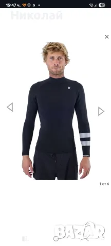 HURLEY CORPETTO ADVANT 1/1MM ЧЕРНО МРАМОРИЗИРАНО