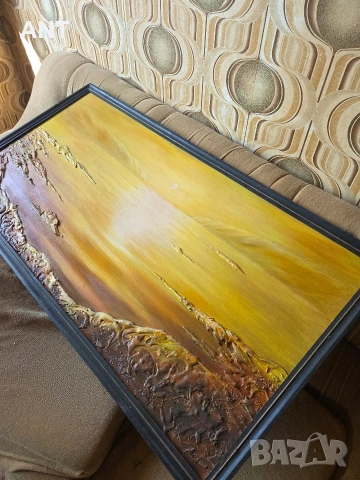 Картина Залез 114/59 см, снимка 3 - Картини - 53581061