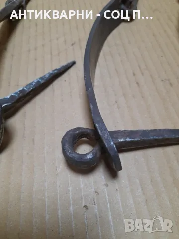 Комплект Стари Ръчно Ковани Резета От Соца., снимка 6 - Антикварни и старинни предмети - 48668843