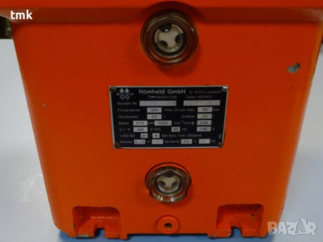 Хидравличен агрегат Römheld 6816 Hydraulic Power Units 380VAC, 160Bar, снимка 3 - Резервни части за машини - 42221511