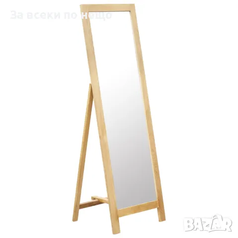 Свободностоящо огледало, 48x46,5x150 см, дъб масив, снимка 5 - Огледала - 47722967