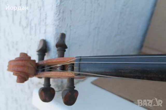 Стара цигулка с лък , снимка 2 - Струнни инструменти - 50565604