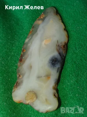 ОРФЕЕВ АХАТ СКЪПОЦЕНЕН АРТ МЕДАЛЬОН РЪЧНО ЮВЕЛИРНО ПОЛИРАН МНОГО КРАСИВ 44115, снимка 18 - Колиета, медальони, синджири - 44756293