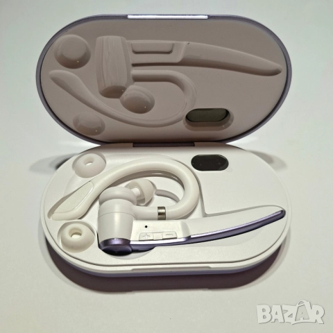 НОВА Bluetooth 5.3 Слушалка за шофиране (хендсфри) - Q19, 110 часа, двойна връзка, водоустойчива, снимка 2 - Слушалки, hands-free - 52914767