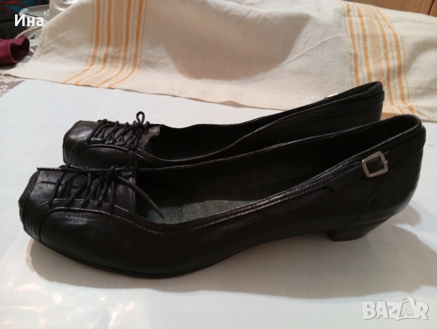 Нови елегантни Dick Boons,черни, н.41-41.5 естествена кожа, снимка 2 - Дамски елегантни обувки - 53713593