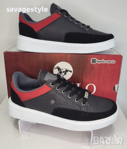 Мъжки спортни обувки кецове с връзки 