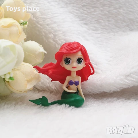 4бр фигурки Disney Princess Ariel Rapunzel Mulan, снимка 5 - Фигурки - 50795600
