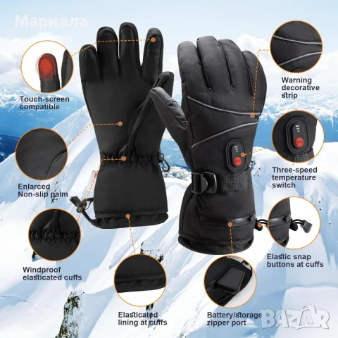 Отопляеми Ръкавици 2х6000mAh / Електрически ръкавици, снимка 8 - Други - 50535691