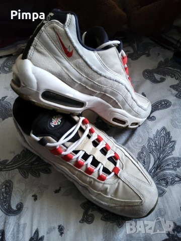 Nike Air Max 95 SE Light Bone Habanero Red Black DQ0268-002 маратонки 