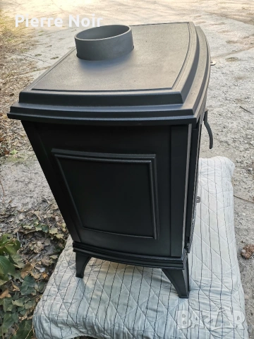 Френска чугунена печка на дърва 10кW , снимка 5 - Отоплителни печки - 53834053