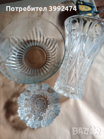 Ретро купа, ваза и пепелник ,от 80-те