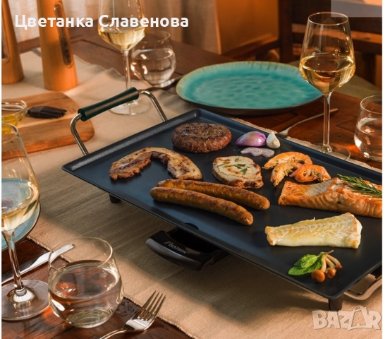 Скара за печене Bestron ABP602,2000W, 47x26 ,незалепващо покритие, снимка 10 - Скари - 50231808